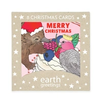Boxed Christmas Cards (Square) - Christmas Dessert