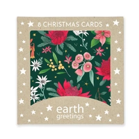 Boxed Christmas Cards (Square) - Festive Floral