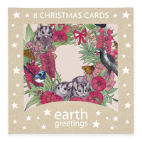 Boxed Christmas Cards (Square) - Flourishing Wreath