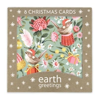 Boxed Christmas Cards (Square) - Festive Wrens