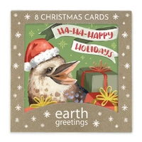Boxed Christmas Cards (Square) - Happy Kookaburra