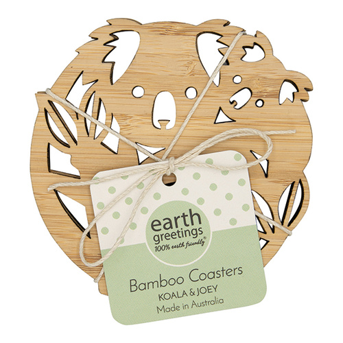 Bamboo Coasters Set of 4 - Koala & Joey