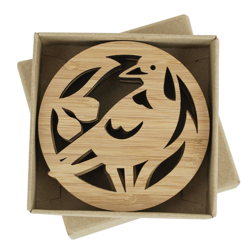 Bamboo Coasters Set of 4 Boxed - Magpie Melody