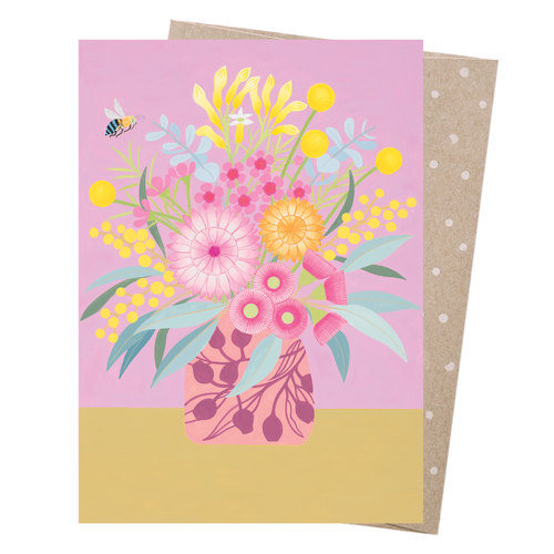 Greeting Card - Blue Banded Bee