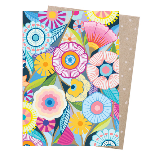 Greeting Card - Flower Field