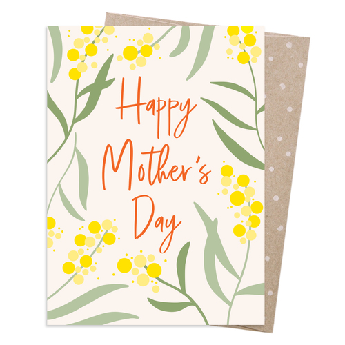 Greeting Card - Mother's Day Wattle