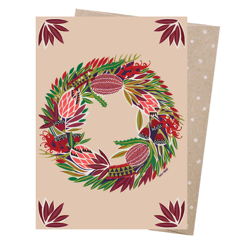 Christmas Card - Native Wreath