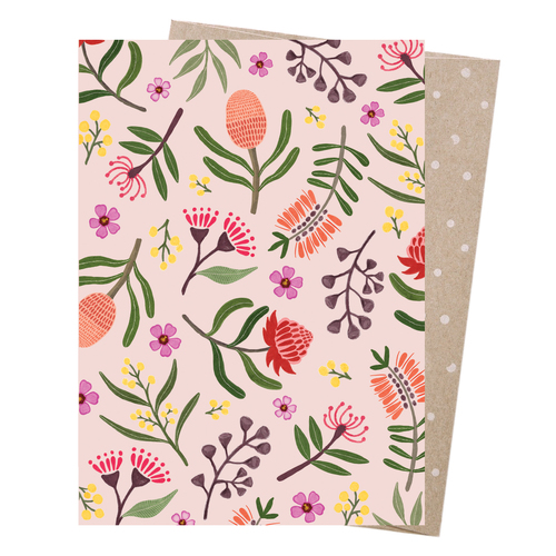 Greeting Card - Bush Florals 