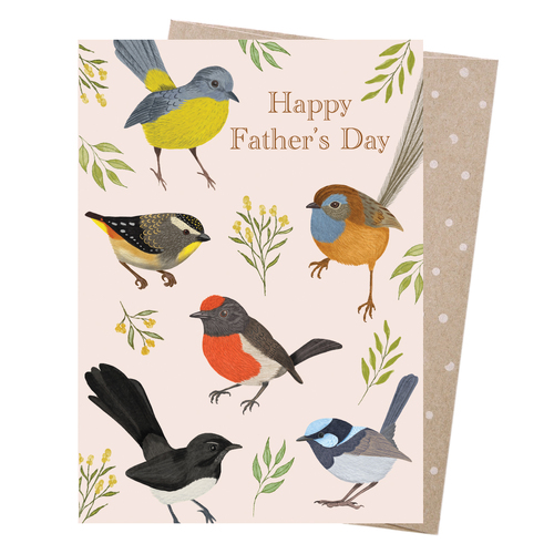 Greeting Card - Father's Day - Little Birdies
