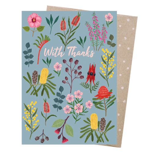 Greeting Card - Thank You Wildflowers 