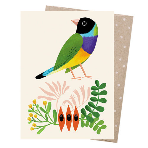 Greeting Card - Desert Finch 