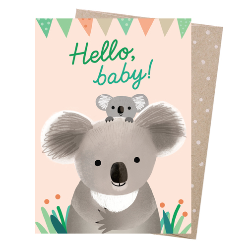 Greeting Card - Hello Baby Koala