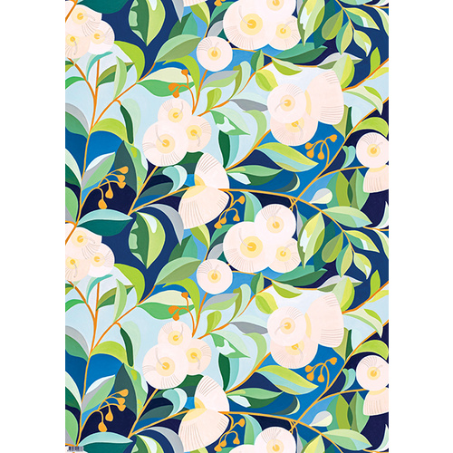 Flat Wrapping Paper - Lemon-Scented Gum 