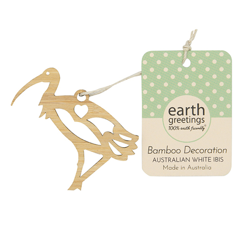 Mini Bamboo Decoration - Australian White Ibis