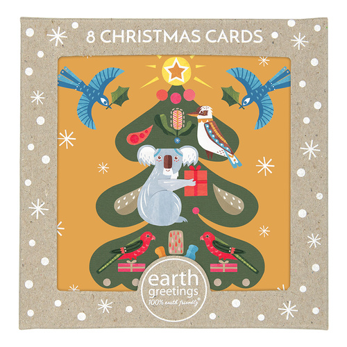 Boxed Christmas Cards (Square) - Tree Of Light